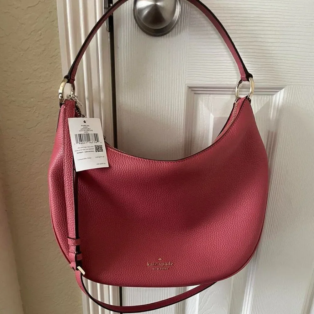 NWT Kate Spade Weston Masons Bricks Leather Large Shoulder Crossbody Bag